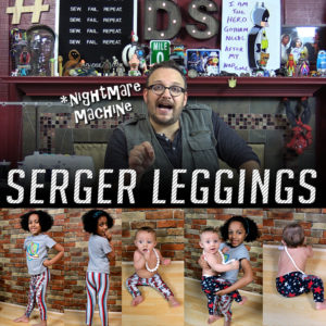 Dad Sews A Pair Of Leggings On A Serger - Tips on thread breaking