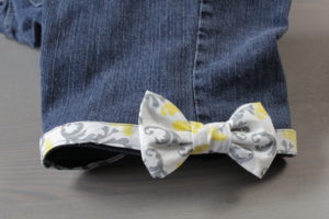 Dad Sews Easy Cut Off Jeans with Bows - REMOVABLE & CUSTOMIZABLE