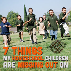 Seven Things My Homeschooled Children Are Missing Out On