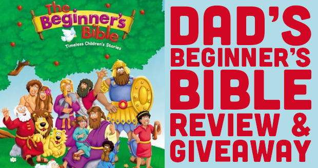 Dad's Beginner's Bible Review and Giveaway - Dad reading with his kids - PlaidDadBlog